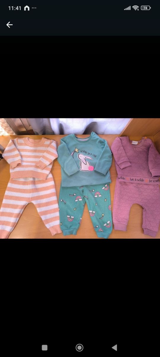 3 Conjuntos Bebé 6-9 Meses