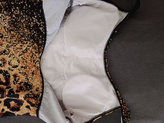 Costume intero leopardo oro - Tg S
