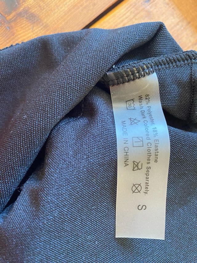 Bañador Shein asimétrico negro