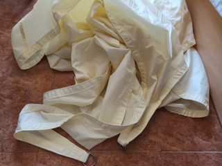 Toldo vela triangular beige