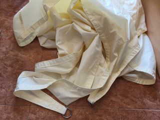 Toldo vela triangular beige