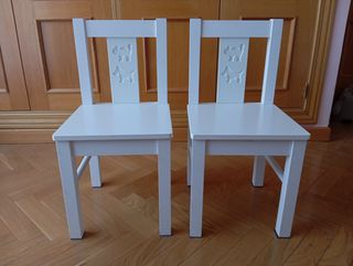 Mesa+2 sillas niños - Blanco