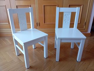 Mesa+2 sillas niños - Blanco