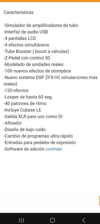 Zoom G5 - Pedalera Guitarra