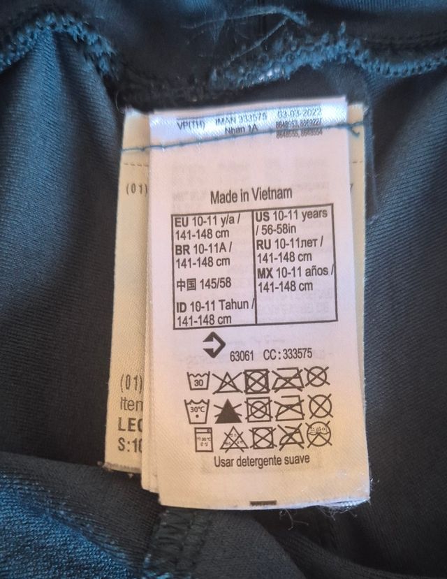 Leggins deportivos - Azul, blanco