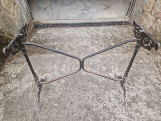 Base mesa hierro forja