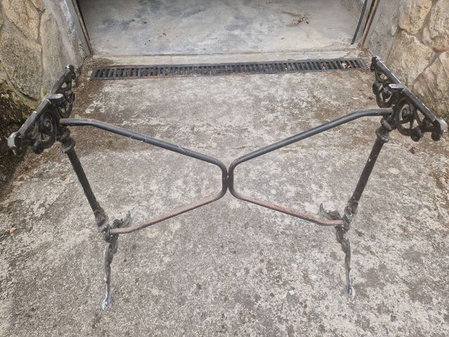 Base mesa hierro forja