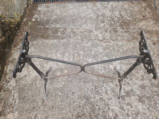 Base mesa hierro forja