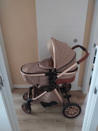 Carrito bebé beige