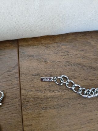 Collar doble Zara - Plata/Blanco