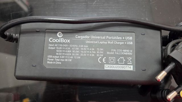 Cargador CoolBox 90W HP