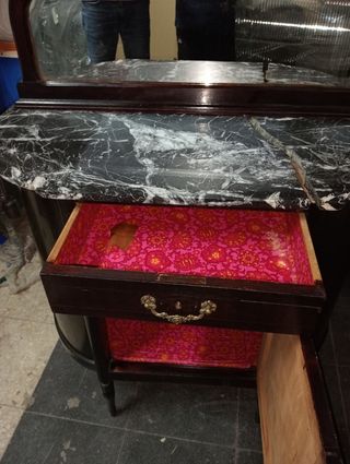 Aparador vintage madera espejo