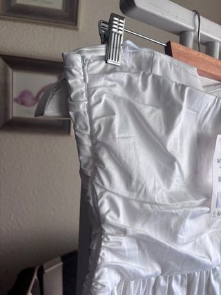 Top blanco Zara - palabra de honor
