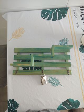 Estante repisa para llaves - verde