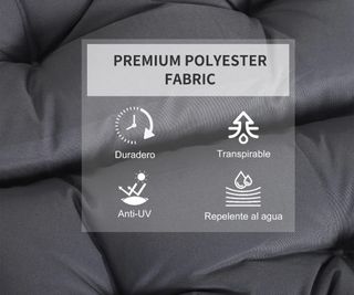 2 Cojines Silla Grises - Tela