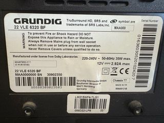 TV Grundig 22" negra