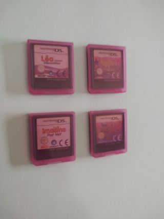 Lote de 8 juegos Nintendo DS/ GBA + estuches rosas