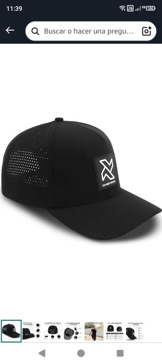 Gorra Onemor negra - Nueva