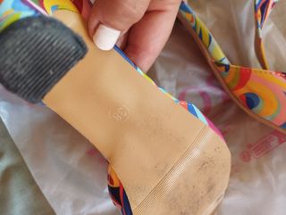 Sandalias tacón multicolor