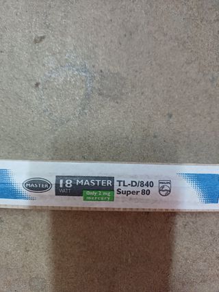 15 Tubos LED Philips Master 18 W TLD 840 Super 80