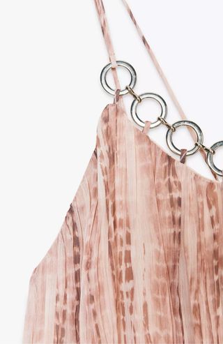 Vestido Zara tie-dye - marrón beige