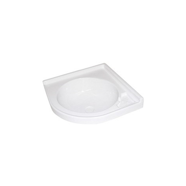 Lavabo esquinero termoformado 420x420 blanco