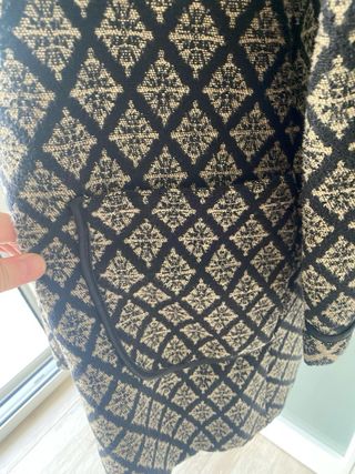 Cappotto donna nero beige - Rombi