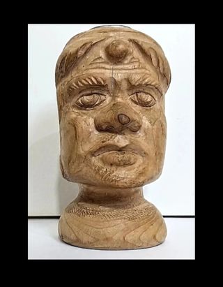 Testa Moro in Legno