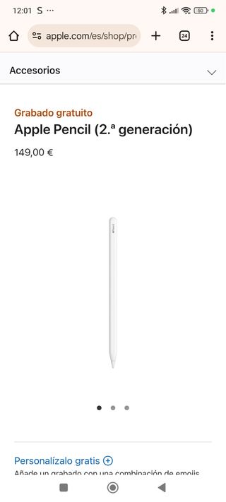 Apple Pencil (Lápiz Apple) nuevo original