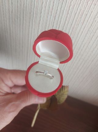 Anillo plata 925 con circonita