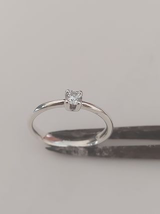 Anillo plata 925 con circonita