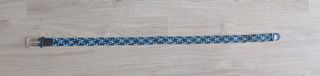 Cinturón azul y negro 85 cm