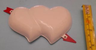 Cenicero corazón metálico