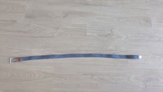 Cinturón azul, beige y marrón talla 90