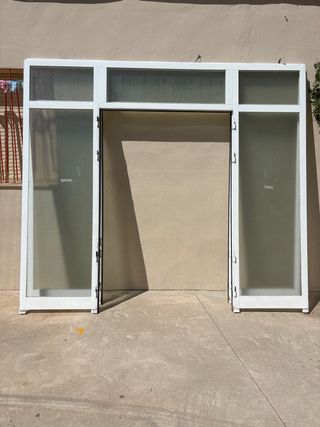 Estructura metalica aluminio blanco 