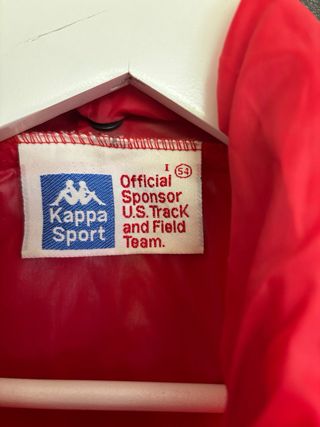 Chubasquero Kappa rojo vintage