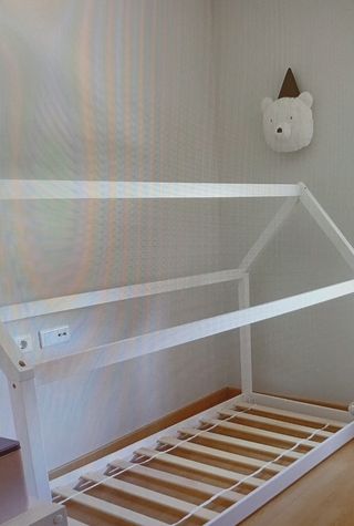 Cama casita infantil blanca