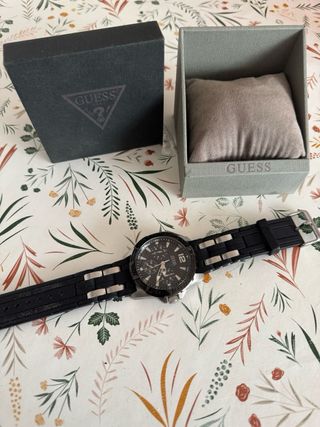 Reloj Guess Hombre - Negro/Plata