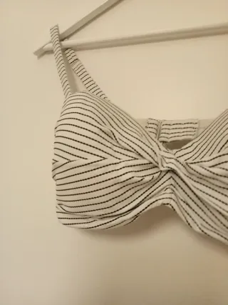 Bikini pin-up blanco y negro