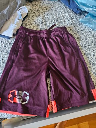 Bermudas Under Armour niño - Moradas, precio unida