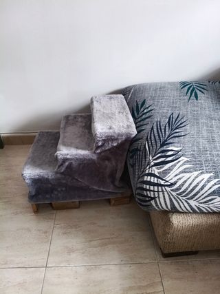 Escalera Mascotas Gris