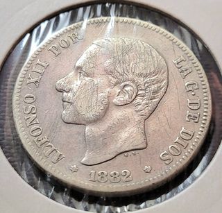 Moneda de Plata España 1882