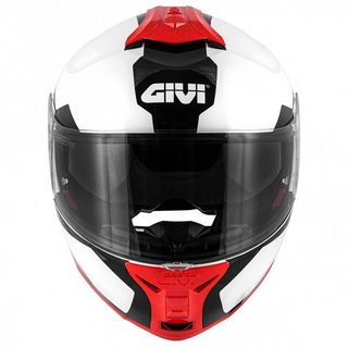Casco Givi X21: Blanco, Negro, Rojo