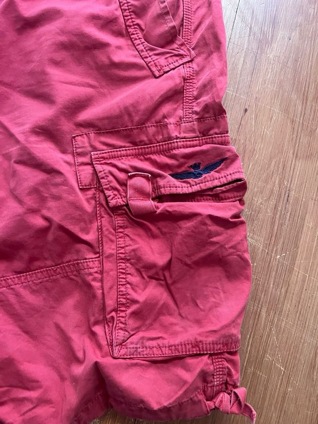 Bermudas Aeronautica Militares rojas XXXL