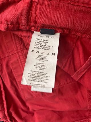 Bermudas Aeronautica Militares rojas XXXL