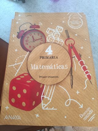 Libros Cidead Cuarto de primaria , matemáticas...