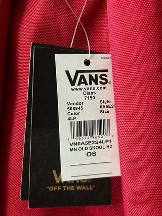 Zaino Vans rosso - nuovo