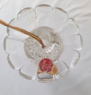 Lámpara cristal macizo italiana