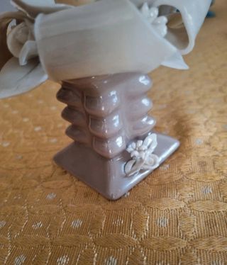 Soprammobile Portacandela in ceramica Capodimonte