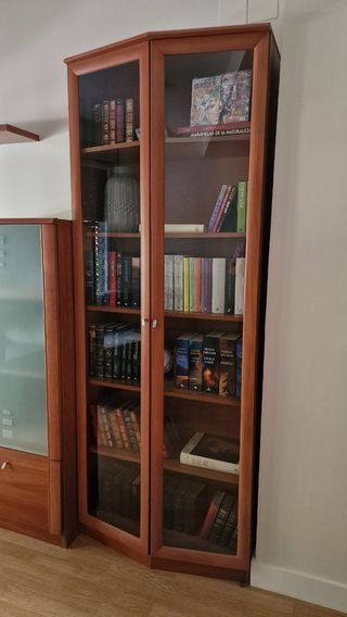 Vitrina estantería librería madera - marrón
